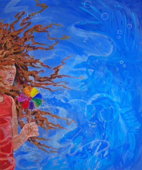 Girl with Pinwheel - Image 2