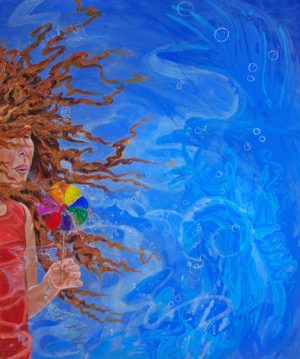 Girl with Pinwheel