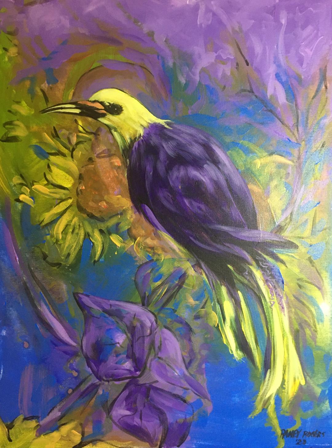 Raney Rogers, acrylic on canvas, wildlife, nature art